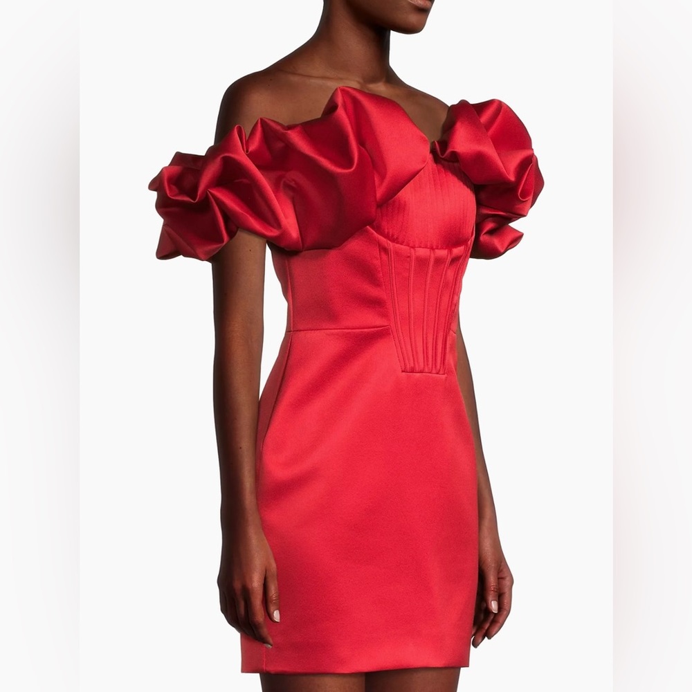 NWT Lavish Alice
Off-The-Shoulder Satin Minidress - Picture 7 of 9